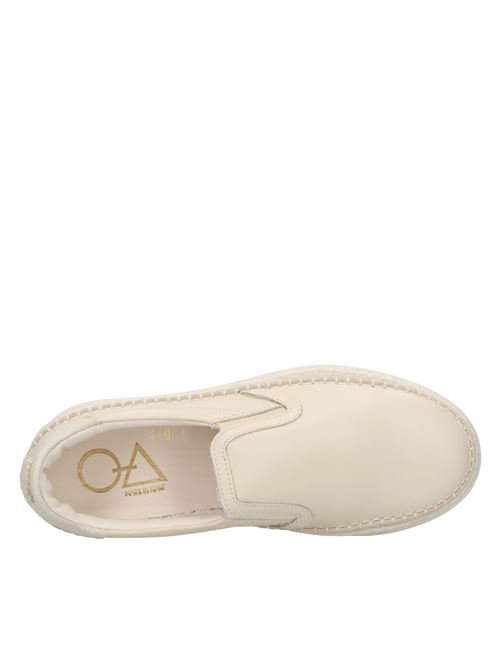 Slip on in leather and suede OA NON-FASHION | A84 CALFBIANCO